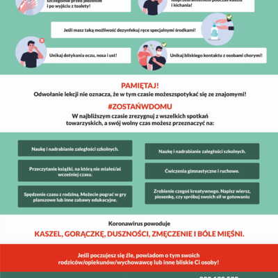 Plakat: Prewencja Koronawirus