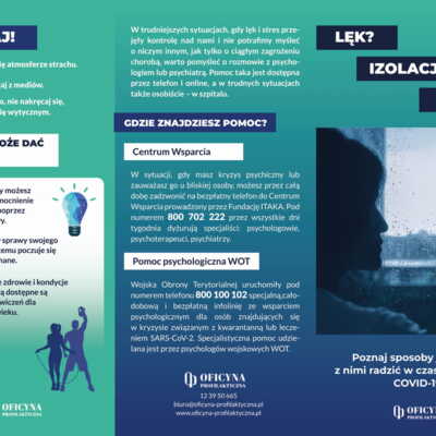Ulotka: Izolacja Dorośli
