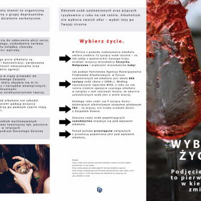 Ulotka: Alkohol Wybierz Życie (Dorośli)
