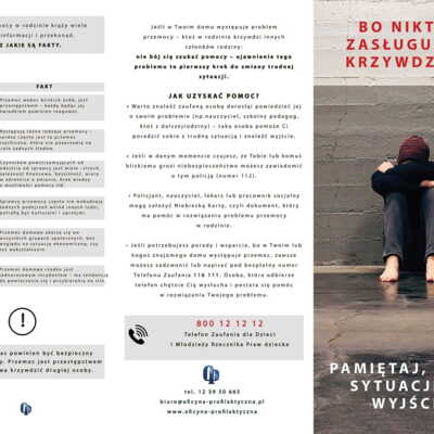 Ulotka: Nie Bądź Obojętny - Reaguj (Młodzież)