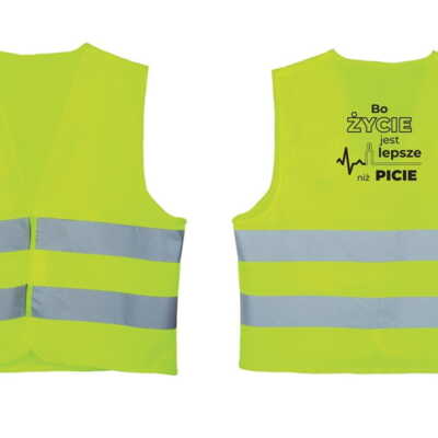 Kamizelka Odblaskowa Życie Lepsze Niż Picie(Dorośli)