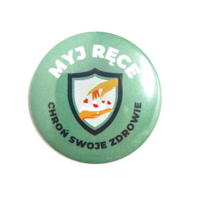 Przypinka: Myj Ręce