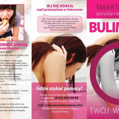 Ulotka: Profilaktyka zaburzeń odżywania - bulimia