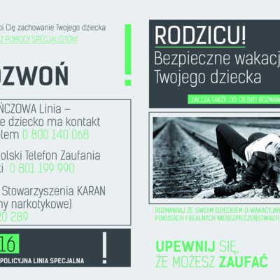 Ulotka: Bezpieczne wakacje Twojego dziecka