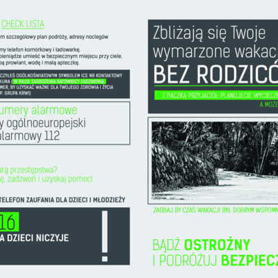 Ulotka: Bezpieczne wakacje za granicą