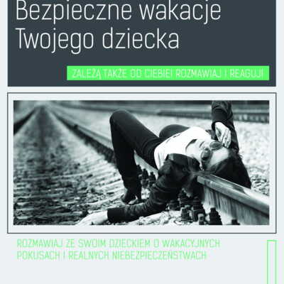 Plakat: Bezpieczne wakacje Twojego dziecka