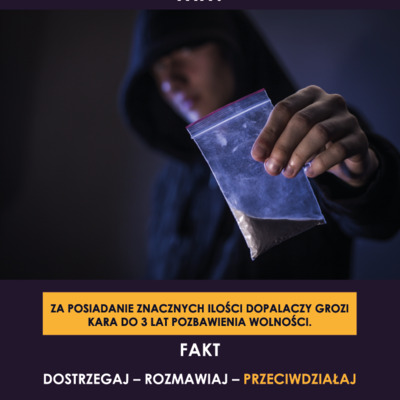 Plakat: Dopalacze Dostrzegaj Rozmawiaj Pomagaj (Pedagodzy)