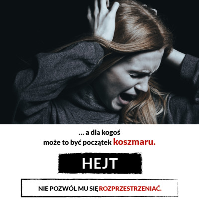 Plakat: Hejt i mowa nienawiści (Młodzież)