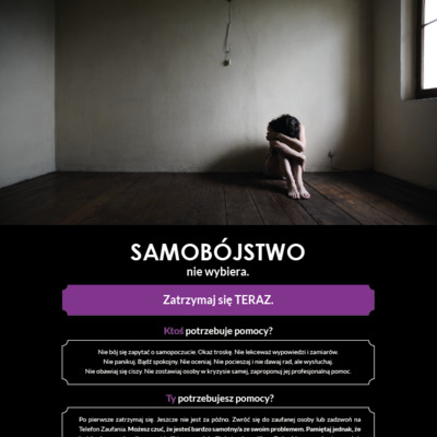 Plakat: Samobójstwo (Mieszkańcy)