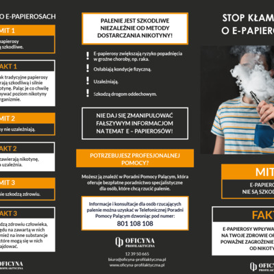 Ulotka: E-papierosy (Dorośli)