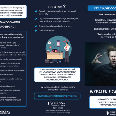 Ulotka: Wypalenie zawodowe