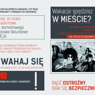 Ulotka: Bezpieczna zabawa w mieście