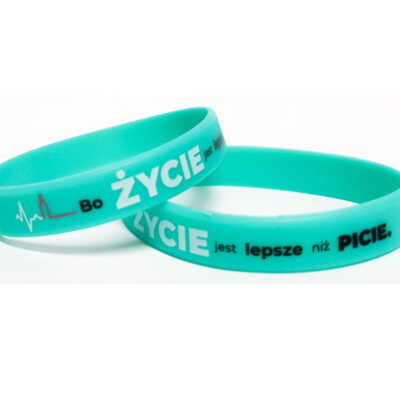 Opaska Silikonowa Życie Lepsze Niż Picie