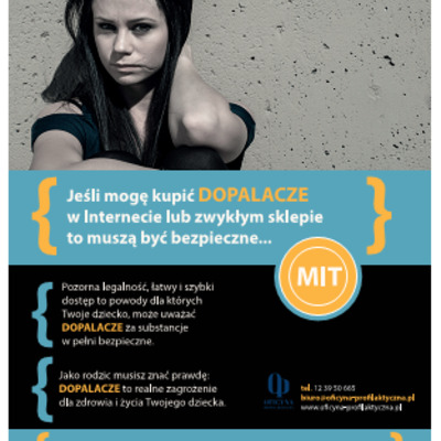 Plakaty: Dopalacze...Dostrzegaj - Rozmawiaj - Przeciwdziałaj (Rodzice)
