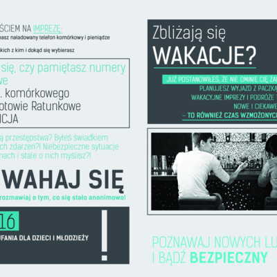 Ulotka: Jak bezpiecznie poznawać nowych ludzi