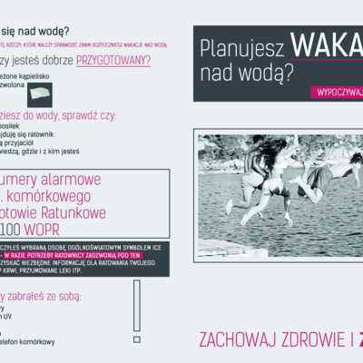 Ulotka: Bezpieczny wypoczynek nad wodą