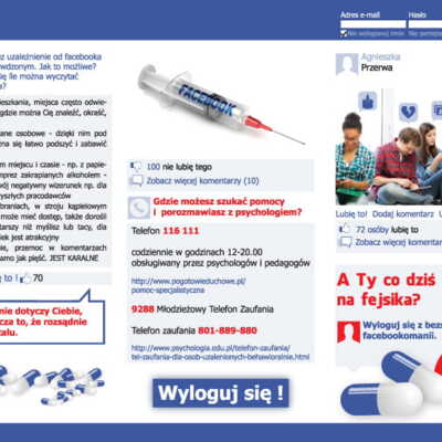 Ulotka: Profilaktyka uzależnienia od portali społecznościowych